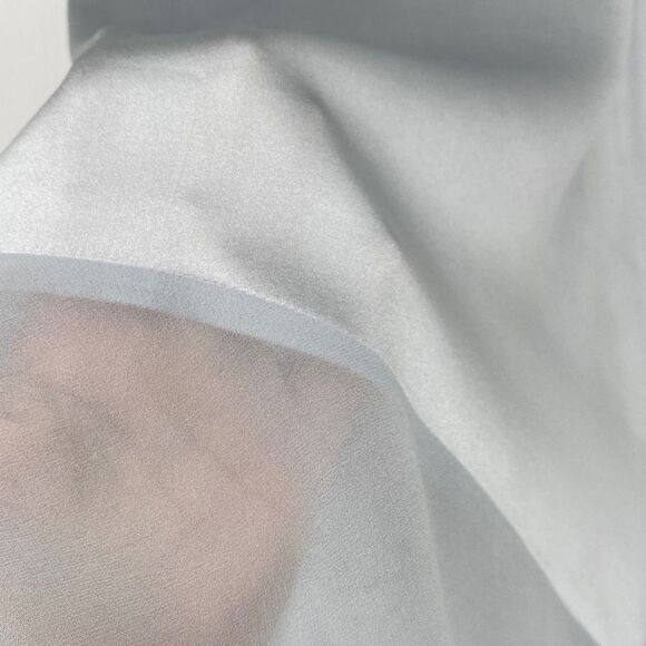 Eileen Fisher Silk Charmeuse Stretch Sleeveless Asymmetric Tunic Top Grey XS - Picture 9 of 14